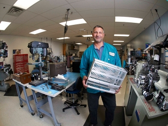 Brien in our in-house machine shop