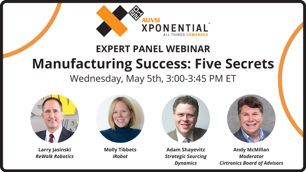 AUVSI XPONENTIAL expert panel webinar promo